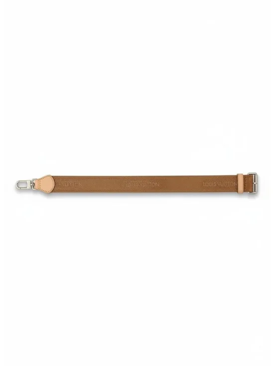 Louis Vuitton Brown & Beige Adjustable Belt Strap One Size - Picture 2 of 14